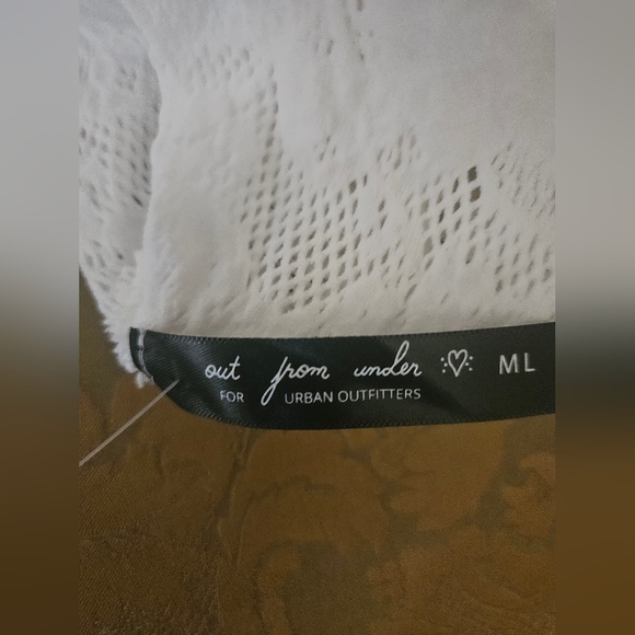 NWOT Out From Under Urban Outfitters See Through Knit Long Sleeve White Top - Picture 13 of 15